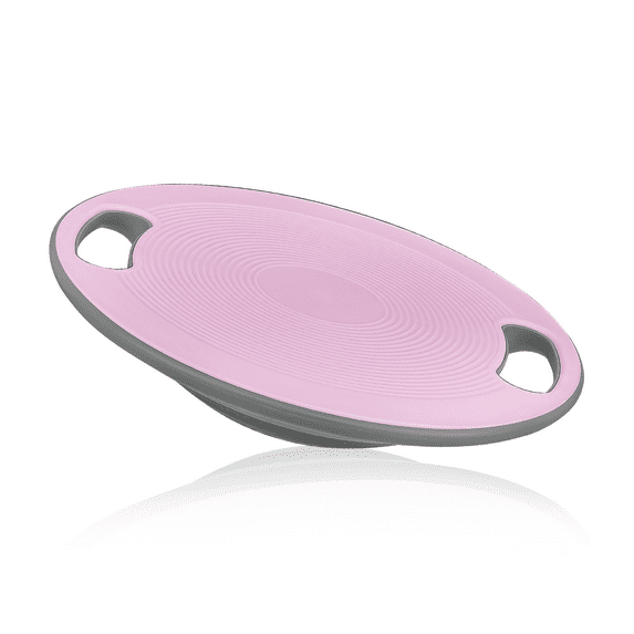 MADOG Wobble Balance Board for Standing Desk, Non-Skid Exercise Balance Trainer with 360° Rotation and Handle for Home Gym, Pink