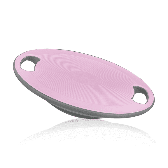 MADOG Wobble Balance Board for Standing Desk, Non-Skid Exercise Balance Trainer with 360° Rotation and Handle for Home Gym, Pink