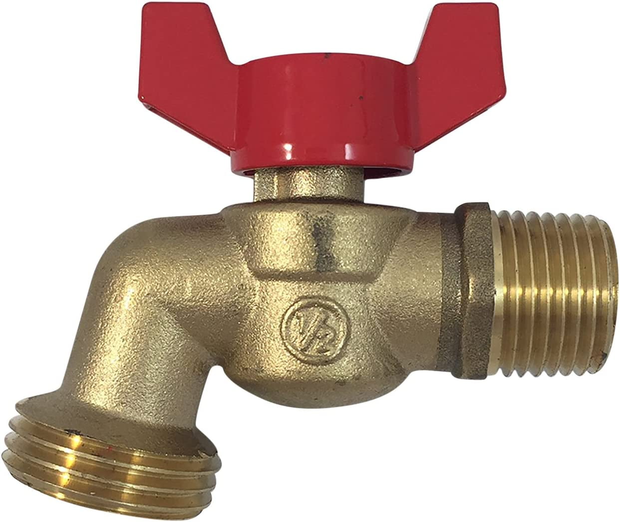 MADOL Brass Ball Hose Bibb Compares to Arrowhead Brass [79-210] 1/2 ...