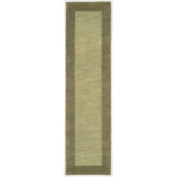 MADRID 1300/16 BORDER SAGE - 24"X8' Area Rug by Trans-Ocean