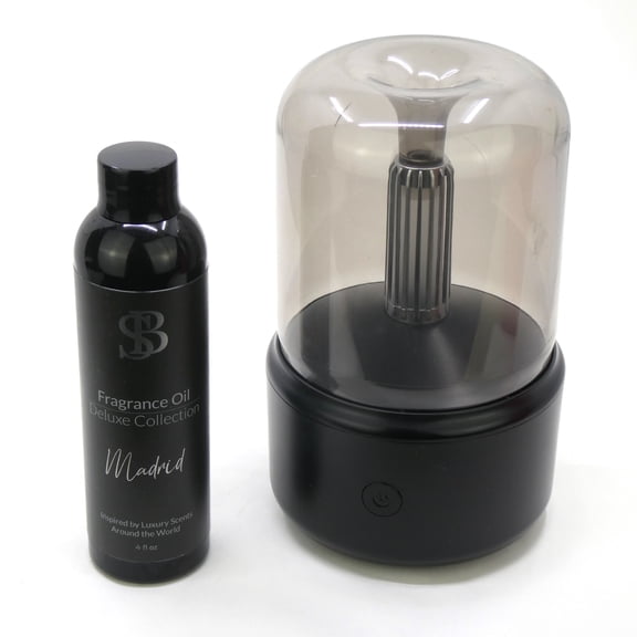 MADRID Inspired by Citrus Bloom Scent Luxury Fragrance Oil 4 fl oz and Lantern Diffuser Kit for Home and Office