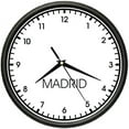 thumbnail image 1 of MADRID TIME Wall Clock world time zone clock office business, 1 of 1