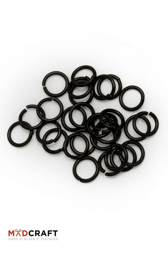 - Chain Rings Black Stainless Steel (size: L )