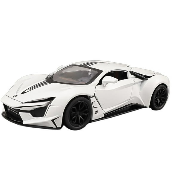 MAE 1:24 Lykan Hypersport Alloy Sports Car Model Diecast Metal Racing Vehicle Car Model High Simulation Sound and Light Kid Toy Gift