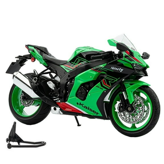 MAE 1:9 Kawasaki ZX-10R Simulation Alloy Motorcycle Model Shock Absorbers Sound and Light Collection Toy Car Kid Gift