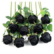 MAE 10pcs Artificial Rose Flowers Long Stem Fake Silk Roses for DIY Wedding Bouquet Table Centerpiece Home Decor