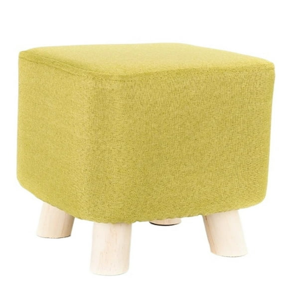 MAE 1Pc Elastic Cover Solid Color Fabric Stool Covers Square Footrest Covers All-Inclusive Anti Slip Footstool Slipcovers