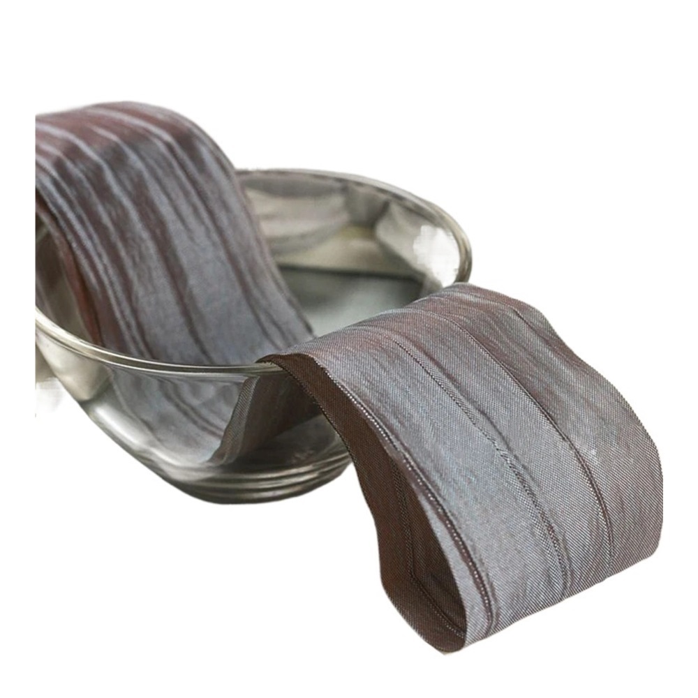 Colour Changing Ribbing MAE 1yard 5cm Wide Korean Version Pleated Color Changing Ribbon ...