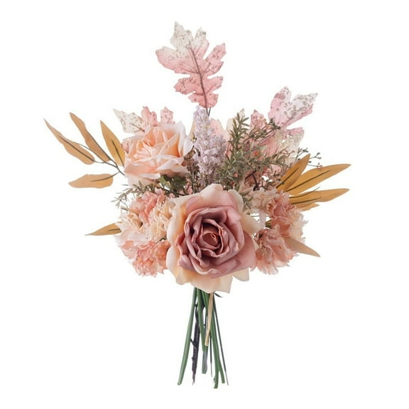 MAE Artificial Fake Flowers Plants Silk Flower Arrangements Wedding Bouquets Decorations Plastic Floral Table Centerpieces for Home Kitchen Garden Party Décor