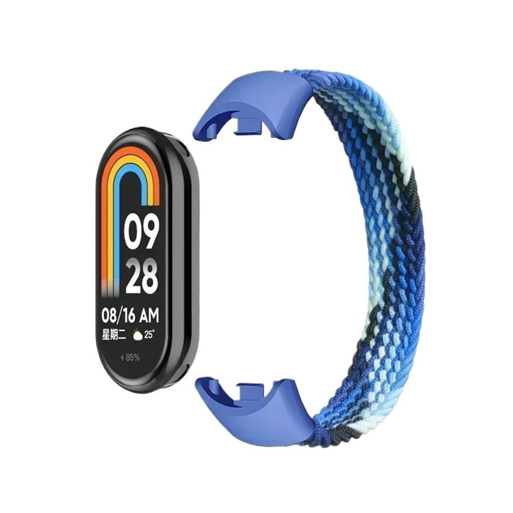 MAE Braided Solo Loop for Xiaomi Mi Band 8 9 Strap accessories Elastic Nylon Watchbands Replacement correa bracelet for Miband 8 NFC