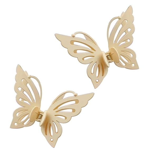 MAE Butterfly Curtain Tiebacks Curtain Clip Girl Curtain Tiebacks 2Pcs Decorative Artificial Plastic Butterfly Clips Decorative Drapery Curtain Straps Handmade Ornament.