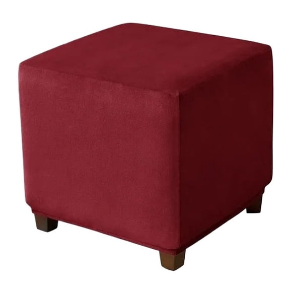 MAE Cover Soft Elastic Footrest Slipcovers for Living Room House Pouf Stool Covers Furniture Protector Case