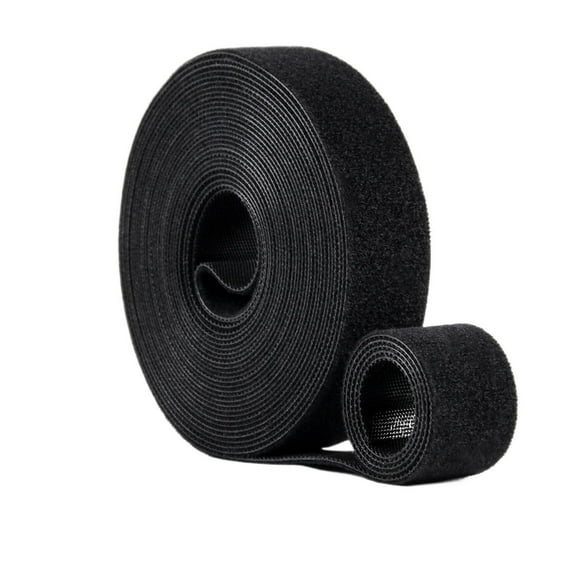 MAE Fastening Cable Management Roll, Reusable Multi-purpose Cords Management, Double Sided Hook and Loop Cable Ties Roll,Cut to Length Straps.