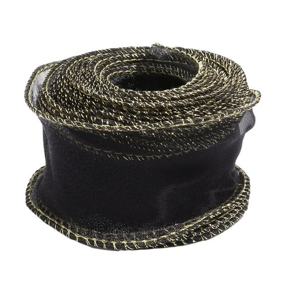 MAE Golden Edged Fishtail Yarn Ribbons Wave Edge Organza Lace DIY Bouquet Packaging Material Wedding Decorations Sewing Fabric Decor