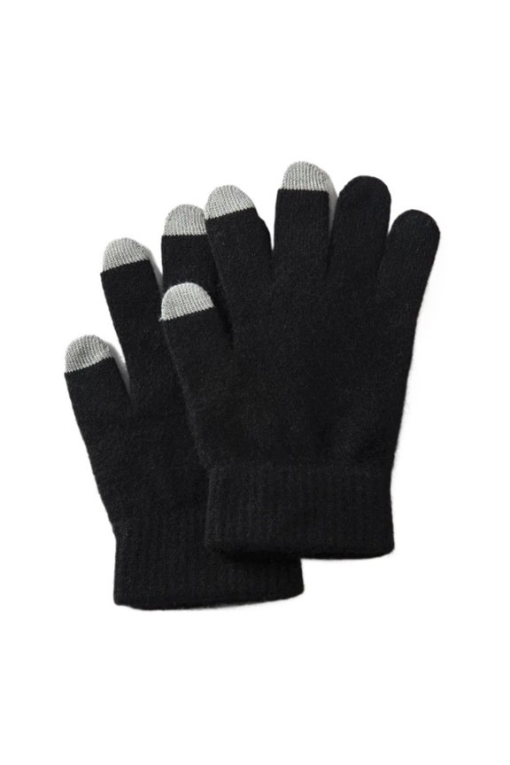 MAE Knitted driving gloves, winter warmth, five-finger split design