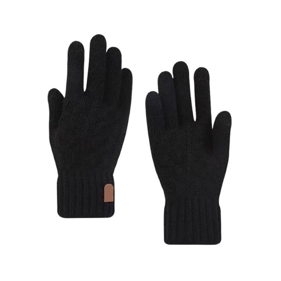 MAE Men's Warm Gloves Winter Touch Screen Plus Fleece Cold Warm Knitted Gloves