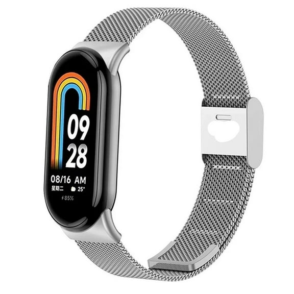 MAE Metal Mesh Stainless Steel Strap for Xiaomi Mi Band 9 Smart Bracelet Replacement Accessories Watchband.