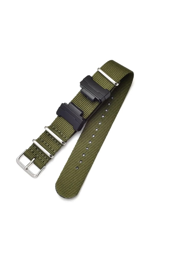 MAE Nylon Strap for Casio G-Shock GA-110/100/120/150/200/400/700 Replacement Adapter Watch Band.