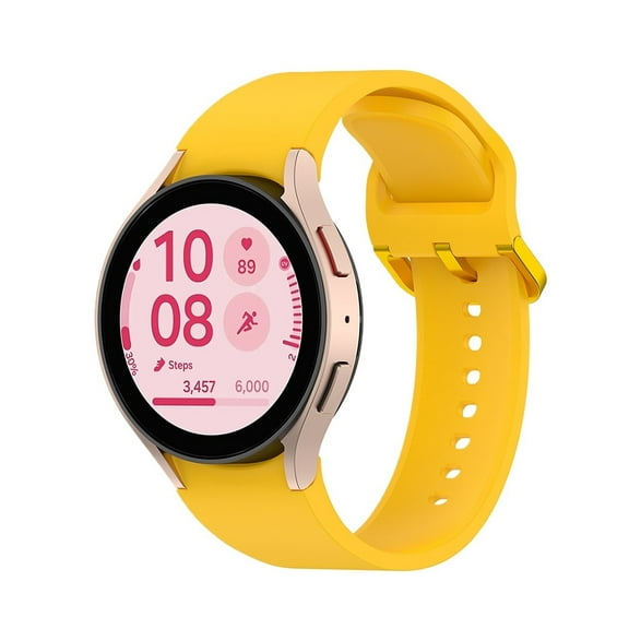 MAE Silicone Watch Band for Samsung Galaxy Watch 7 FE 6 5 5 Pro 4 Bracelet Smart Watch free Button for Galaxy Classic 6 4 43mm 47mm