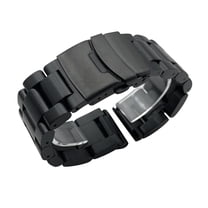 MAE Solid Thickening Stainless Steel Watchbands Silver Metal Watch Band Strap Wrist Watches Bracelet.