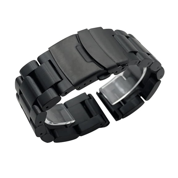 MAE Solid Thickening Stainless Steel Watchbands Silver Metal Watch Band Strap Wrist Watches Bracelet.