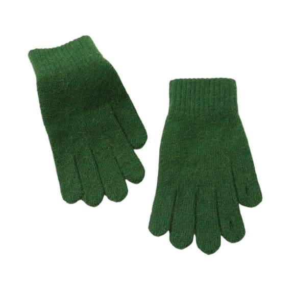 MAE Warm Solid Color Knitted Gloves for Adults Winter Outdoor Cycling Gloves Gift