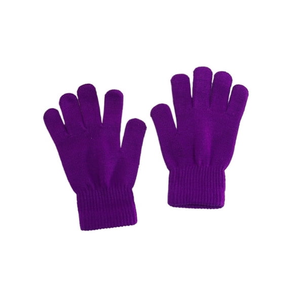 MAE Winter Candy Color All-match Warm Touch Screen Five-finger Knitted Gloves Unisex