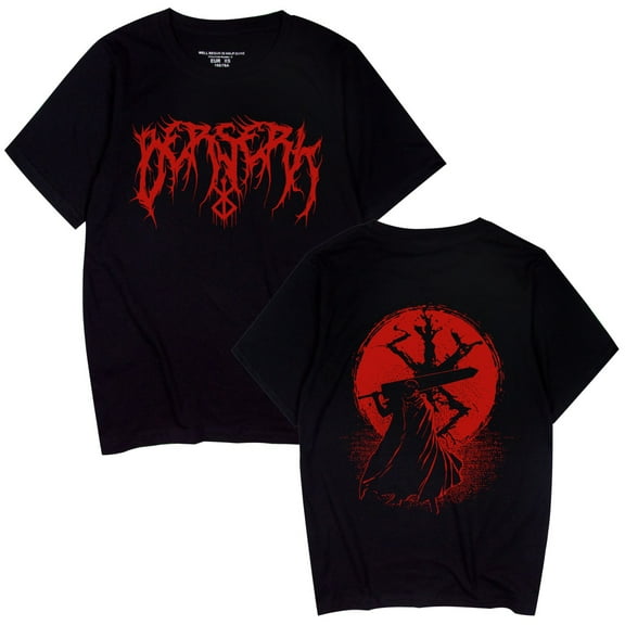 MAECKYRR Anime Berserk Cotton T-shirt Role Playing Round Neck T-shirt Unisex New T-shirt