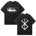 thumbnail image 1 of MAECKYRR Anime Berserk Washed T-shirt Vintage Cotton Role Playing T-shirt Unisex New T-shirt, 1 of 6