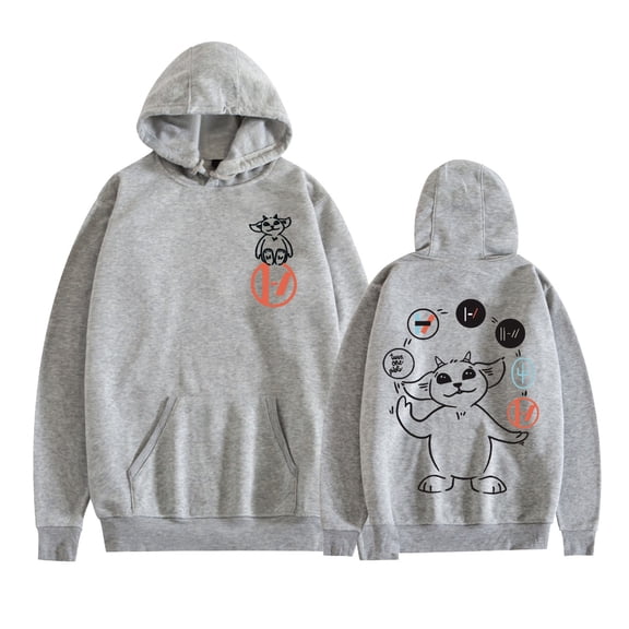 MAECKYRR Twenty One - Pilots Hoodie Rock Hip-Hop Tour Pullover Sheep Pattern Music Album Sweatshirt