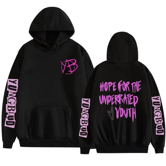MAECKYRR Yungblu Hoodie New Album Tour Pullover Rock Band Hip-Hop Street Sweatshirt