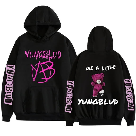 MAECKYRR Yungblu Hoodie New Album Tour Pullover Rock Band Hip-Hop Street Sweatshirt