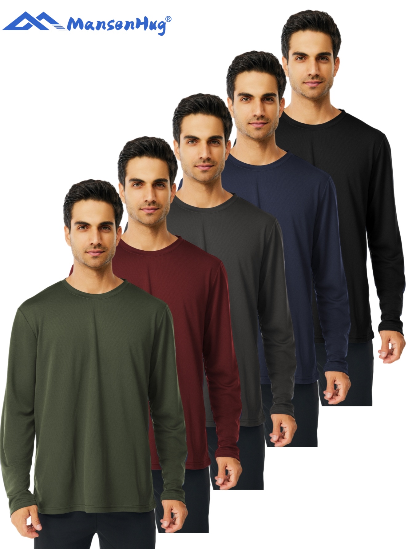 Men’s Seamless Three-Proof Long-Sleeve Shirt – Waterproof, Anti-Oil & Anti-Wrinkle