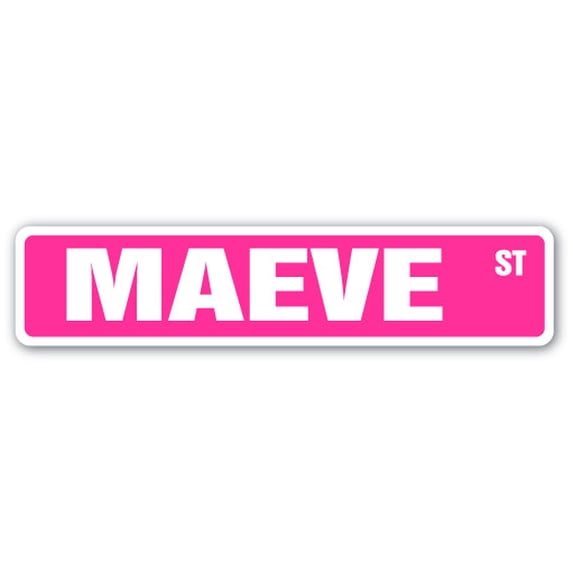 MAEVE Street Sign Childrens Name Room Sign | Indoor/Outdoor | 30" Wide