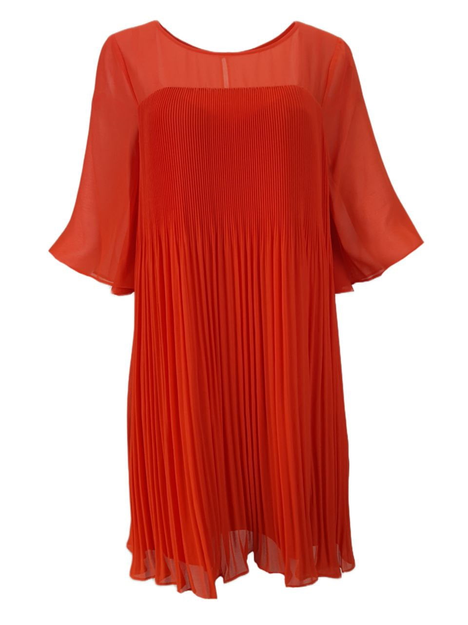 MAEVE Women's Sunset Pleated Dress, Red, 10 - Walmart.com