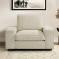thumbnail image 1 of MAEVIS 45" Armchair Accent Chair with Storage Space and Side Pockets, Oversized Wide Single Sofa Chair, Modern Chenille Fabric couch for Living Room, Washable Covers, Beige, 1 of 7