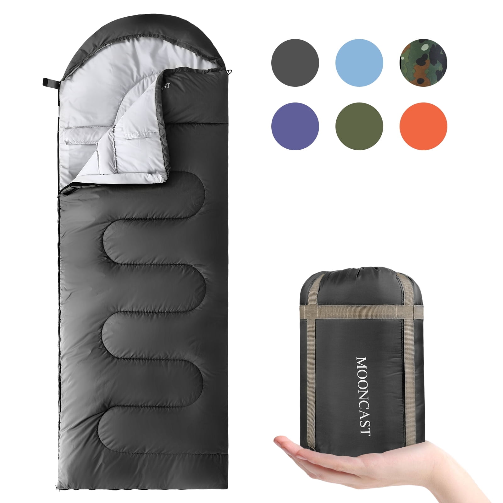 MAEVIS Sleeping Bag 3 Seasons (Summer, Spring, Fall) Warm & Cool ...