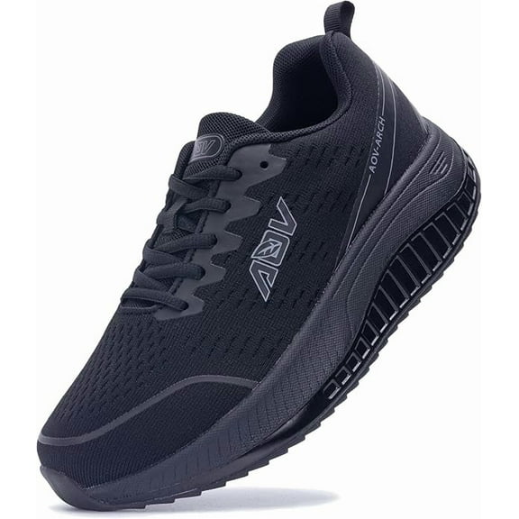 MAFEKE Womens Wide Walking Shoes Arch Support Orthotic Plantar Fasciitis Tennis Sneakers Wide Width Comfortable Breathable Shoe for Foot Pain Relief