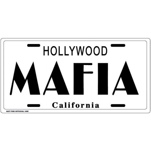MAFIA Metal License Plate