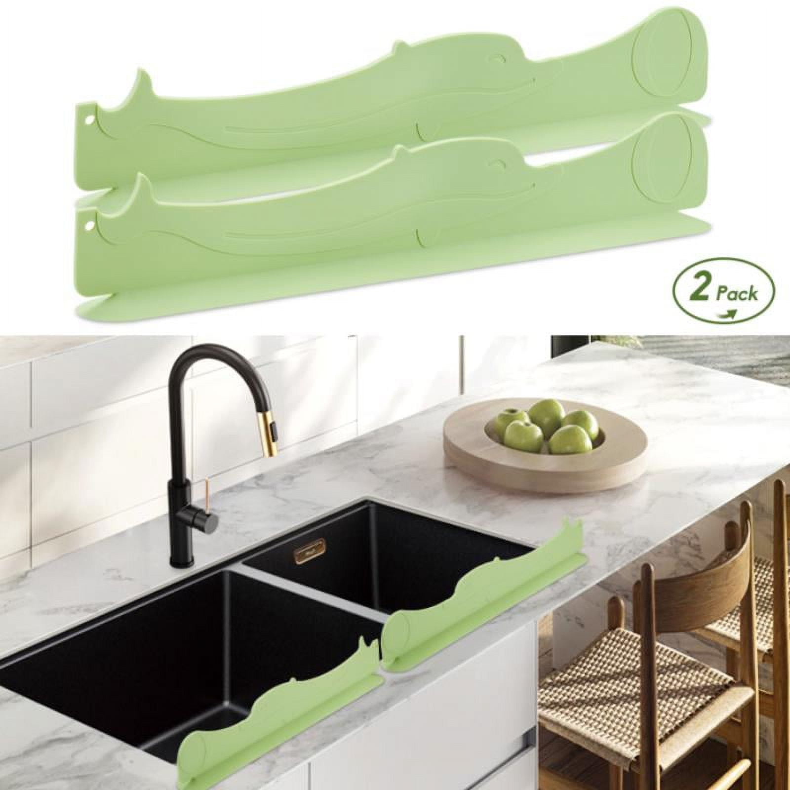 Sink Out of Sight- Home Decor Kitchen Sink Cover, Hot/Cold Liquids and  Debris Pass Through Cover, 2 adjustable sizes. Design: Black Size: Double  Sink