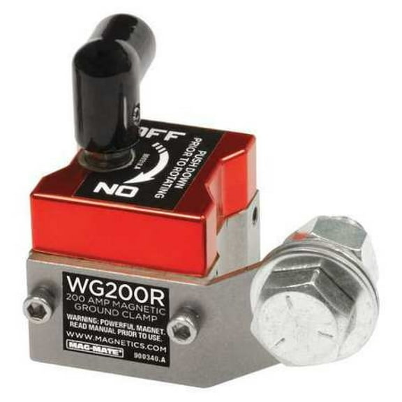 MAG-MATE WG200R Magnetic Weld Ground,2-7/8x2-3/4in,150lb
