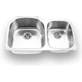 MAG3320 18Gauge Stainless Steel Undermount Double Bowl Kitchen Sink