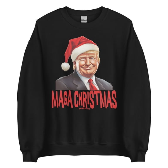 MAGA CHRISTMAS Unisex Sweatshirt copy (Black, L)