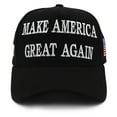 MAGA Hat 2024 America Great Trump Black Hat USA Embroidered Adjustable