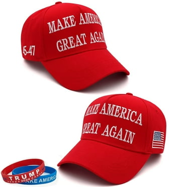 Trump 2024 45-47 Flag Hat Donald Trump Hat 3D USA Embroidery Adjustable Baseball Cap