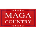 thumbnail image 1 of MAGA Make America Great Again Country Red Vinyl Decal Bumper Sticker, 1 of 1