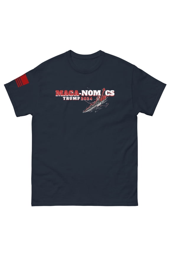 MAGA NOMICS Men's classic tee (Navy, XL)