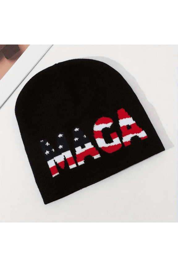 MAGA Patriotic Knit Beanie