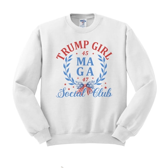 MAGA Social Club Sweatshirt Unisex 5X-Large White
