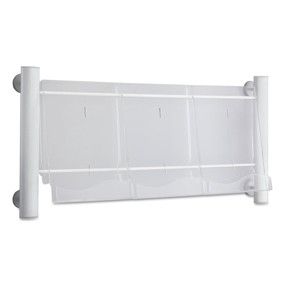 Safco 4133SL Luxe Magazine Rack - 3 Pocket - Walmart.com